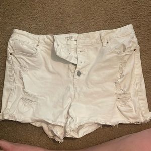Distressed shorts